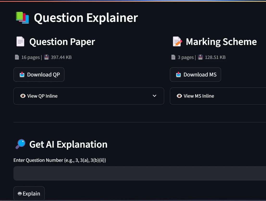 AI Help Past Papers - Intelligent Educational Support Platform